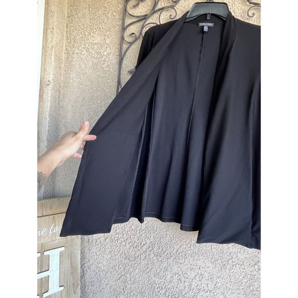 Eileen Fisher Open Front Cardigan - Size PS - Black - Picture 3 of 8